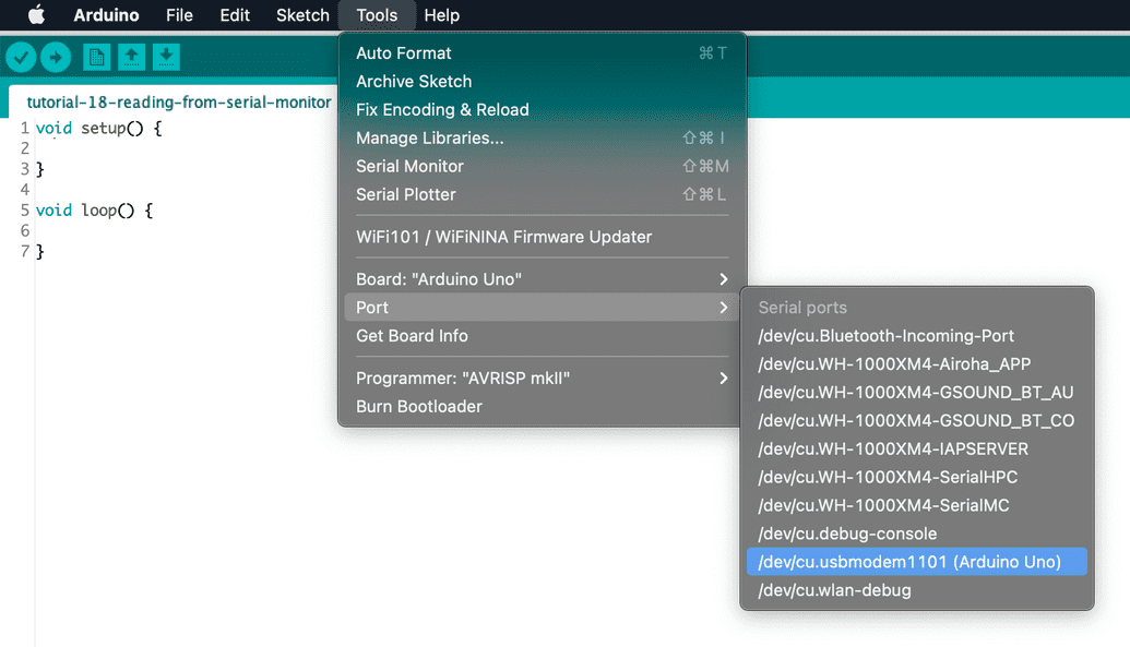 You can use the Arduino IDE to see the serial port your Arduino is connected to